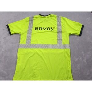Envoy Hi Vis Safety Shirt Men's XL Yellow Reflective ANSI Class 2 Workwear